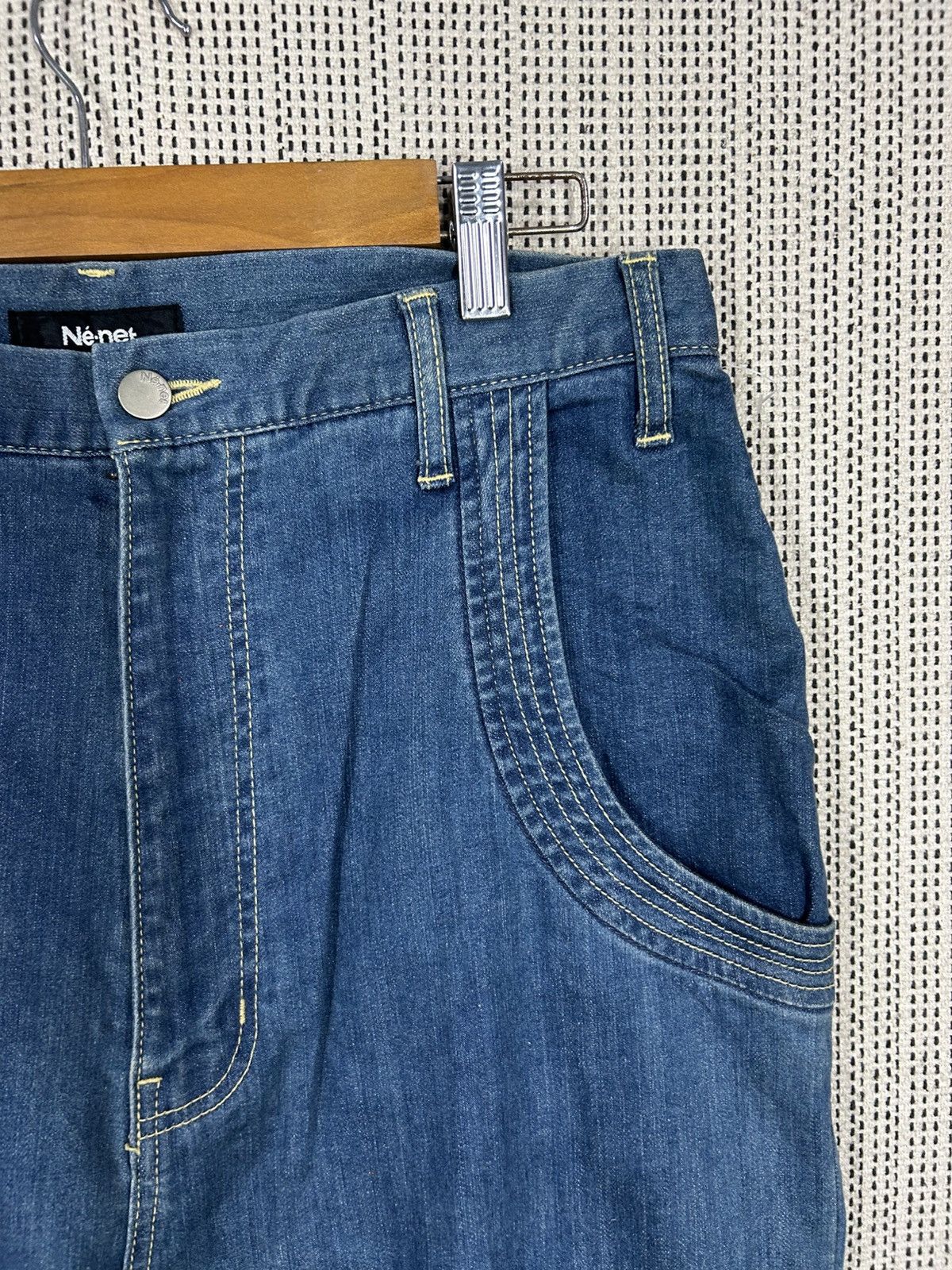 Ne-Net Vintage issey miyake ne-net high front denim regular fits Size US 32 / EU 48 - 9 Thumbnail