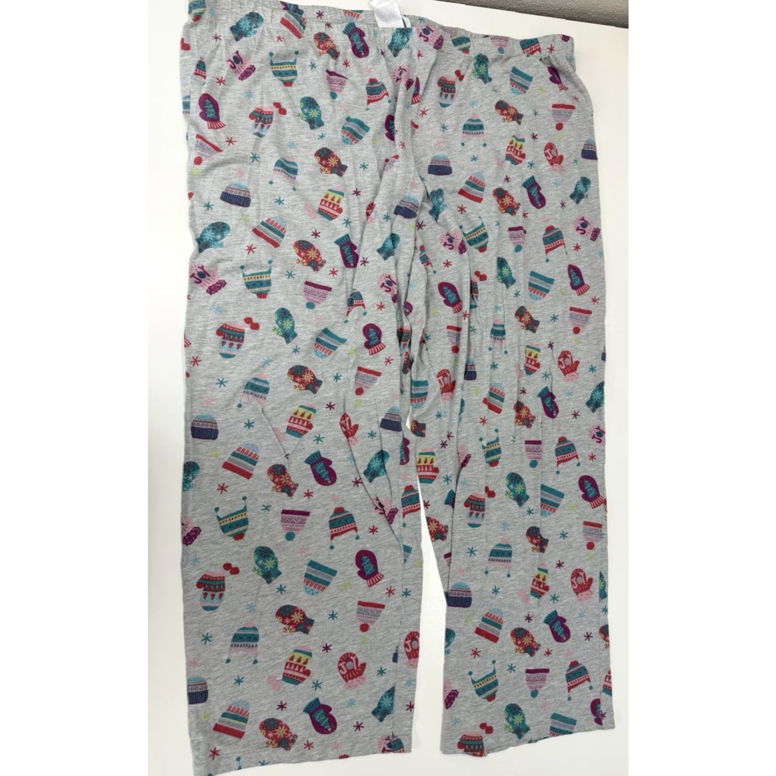 Vintage Secret Treasures Womens Pajama Pants Size 2X Holiday Winter Gray Cotton Polyester Pants Womens 2X Holiday Winter Size 40" / US 18 - 3 Thumbnail