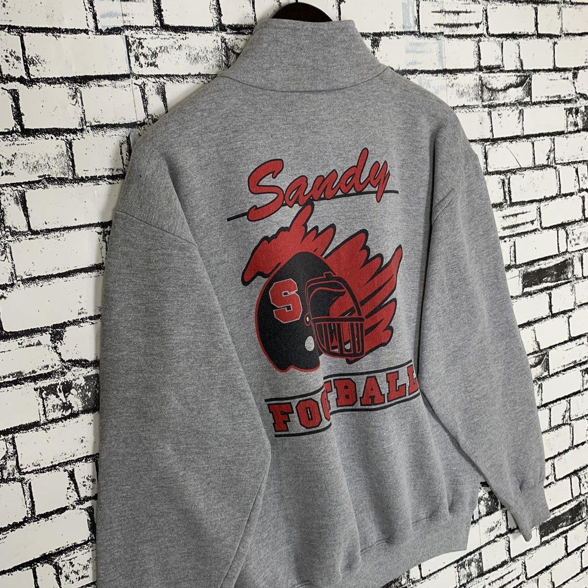 NFL × Vintage Vintage 90s Sportwear Sandy Football Back Print Hulf Zip Size US M / EU 48-50 / 2 - 9 Thumbnail
