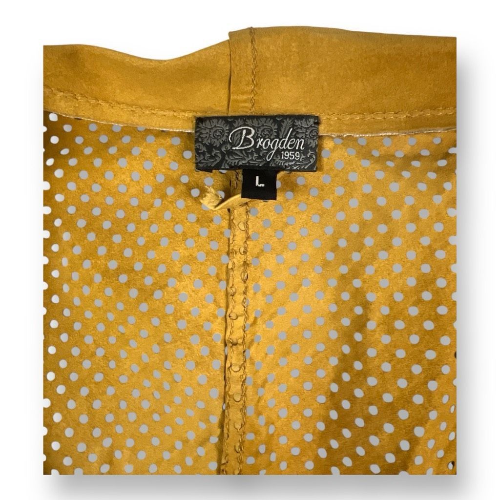 Other Brogden Lambs Leather Perforated Jacket Size Large Size L / US 10 / IT 46 - 6 Thumbnail