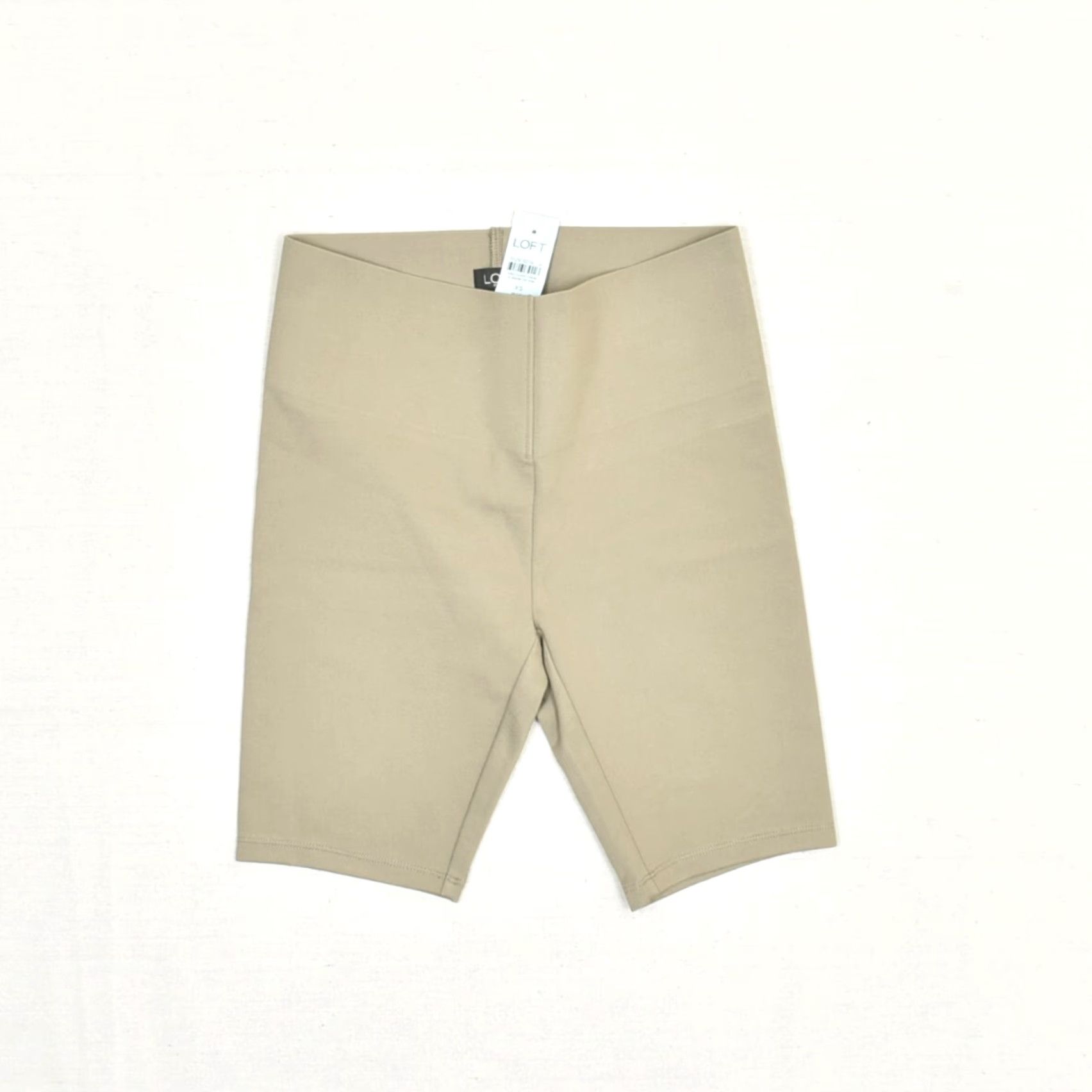 Loft LOFT Women's Biker Shorts Pull On Solid Polyester Brown XSP Womens Size 26" / US 2 / IT 38 - 2 Thumbnail