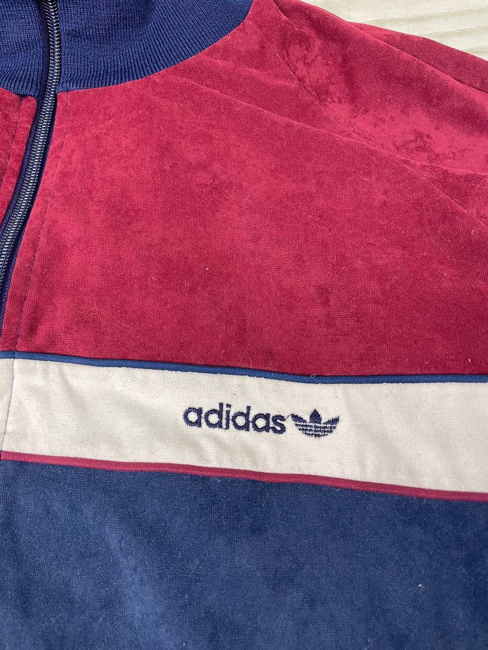Adidas Vintage Adidas Velvet Track Jacket 80s Made In West Germany Size US XL / EU 56 / 4 - 6 Thumbnail