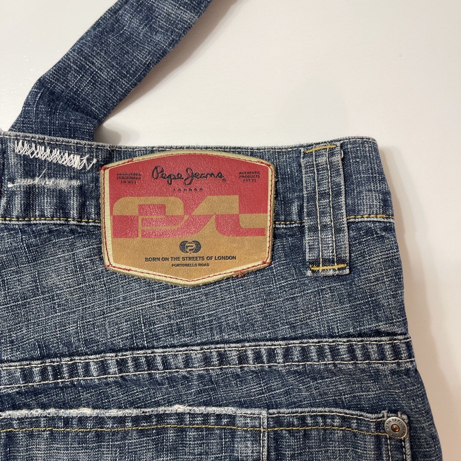 Pepe Jeans VtgY2K Pepe Jeans London Purse Denim Custom Bag Size ONE SIZE - 13 Thumbnail
