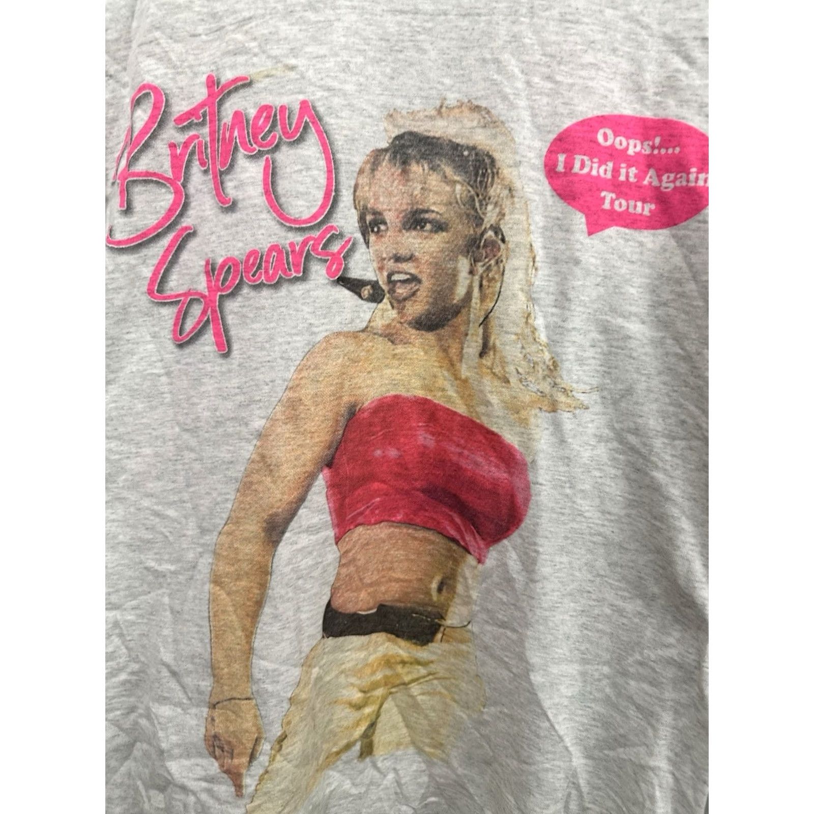 Fruit Of The Loom VTG Britney Spears Oops I Did It Again Tour 2000 Concert Tour LS T-Shirt M Shirt Mens Heather Gray XS? Size US M / EU 48-50 / 2 - 4 Thumbnail