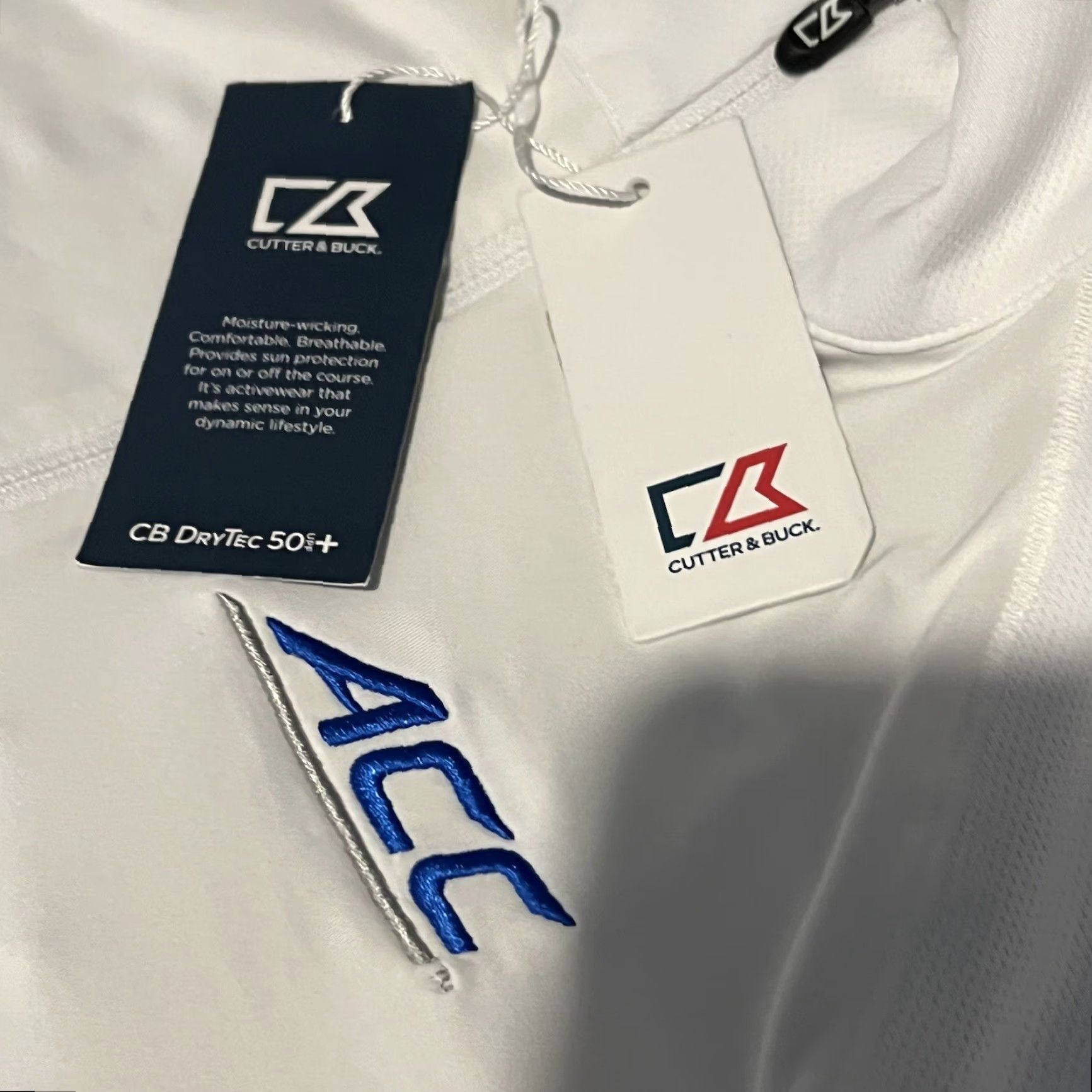 Cutter & Buck Cutter & Buck Jacket Women L White 1/4 Zip DryTec 50 UPF+ ACC NCAA Running Golf Basic Jacket Activewear Size L / US 10 / IT 46 - 7 Thumbnail