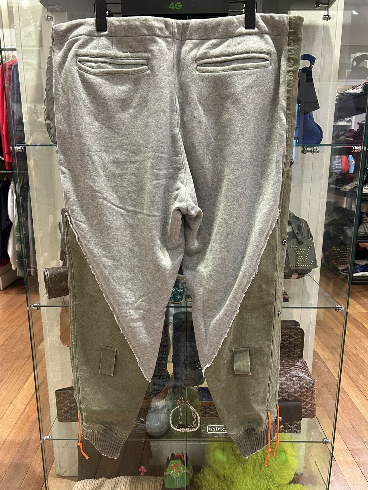 Greg Lauren Greg Lauren Fleeci Tent 50/50 Stacked Lounge Pants Size US 36 / EU 52 - 2 Thumbnail
