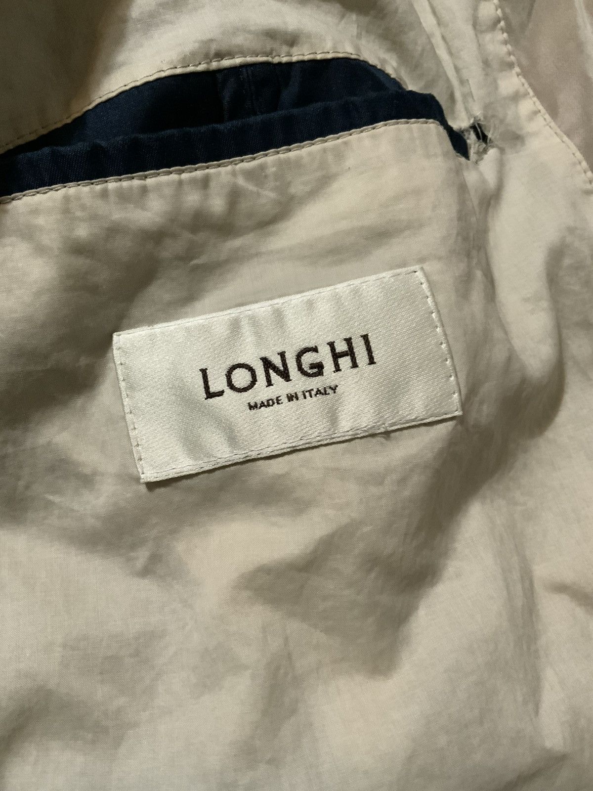 Designer Longhi Made In Italy Navy Blue Quilted Chore Barn Jacket Size US M / EU 48-50 / 2 - 8 Thumbnail