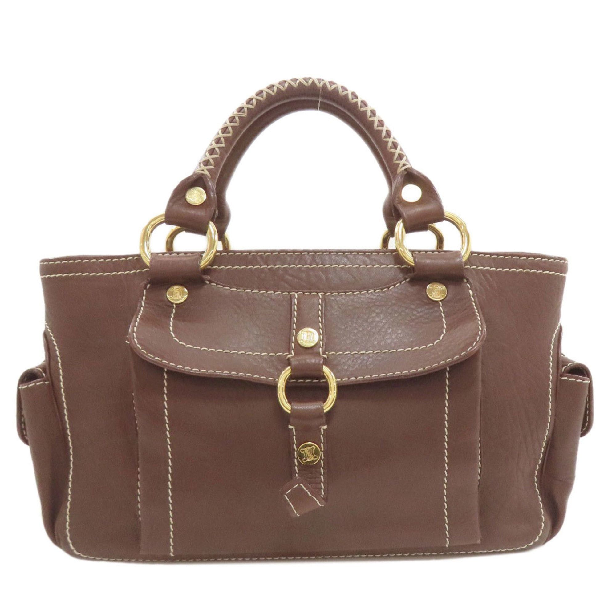 Celine Boogie Bag Handbag Leather Women's Celine in Brown