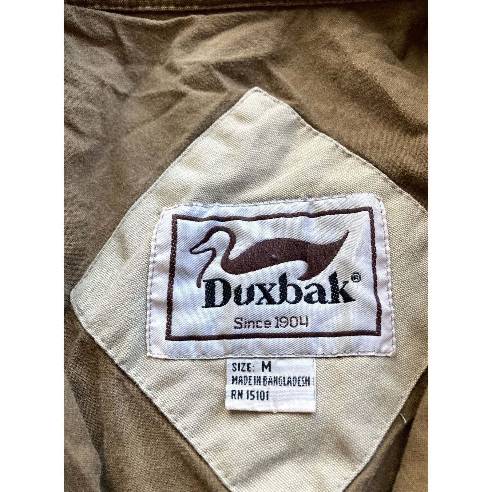 Vintage VINTAGE Duxbak Jacket Mens Size Medium Beige Tan Hunting Cotton Button Size US M / EU 48-50 / 2 - 6 Thumbnail