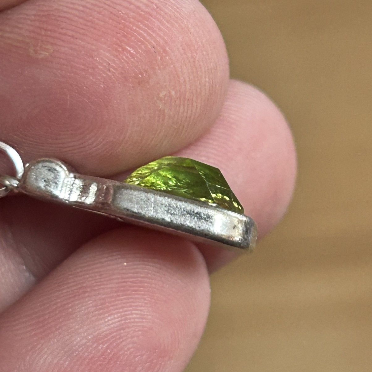Handmade Handcrafted salvaged vintage faceted glass dome necklace Size ONE SIZE - 4 Thumbnail