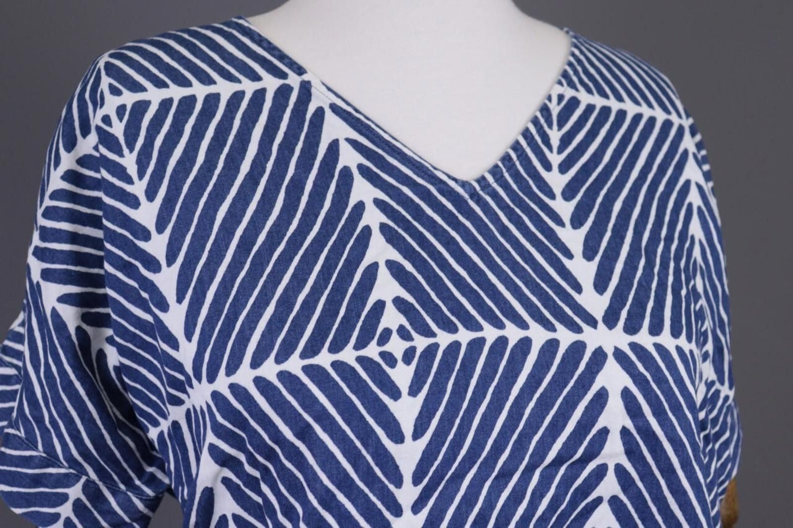 Marimekko Marimekko Blue Striped Lagnelook Summer Blouse Shirt Size XS Size XS / US 0-2 / IT 36-38 - 6 Thumbnail