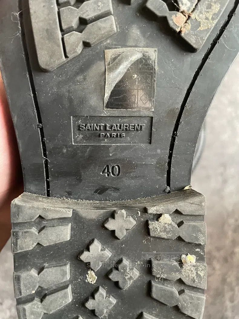 Saint Laurent Paris Saint Laurent Paris Brocade Carved Short Military Boots Size US 7 / EU 40 - 5 Thumbnail