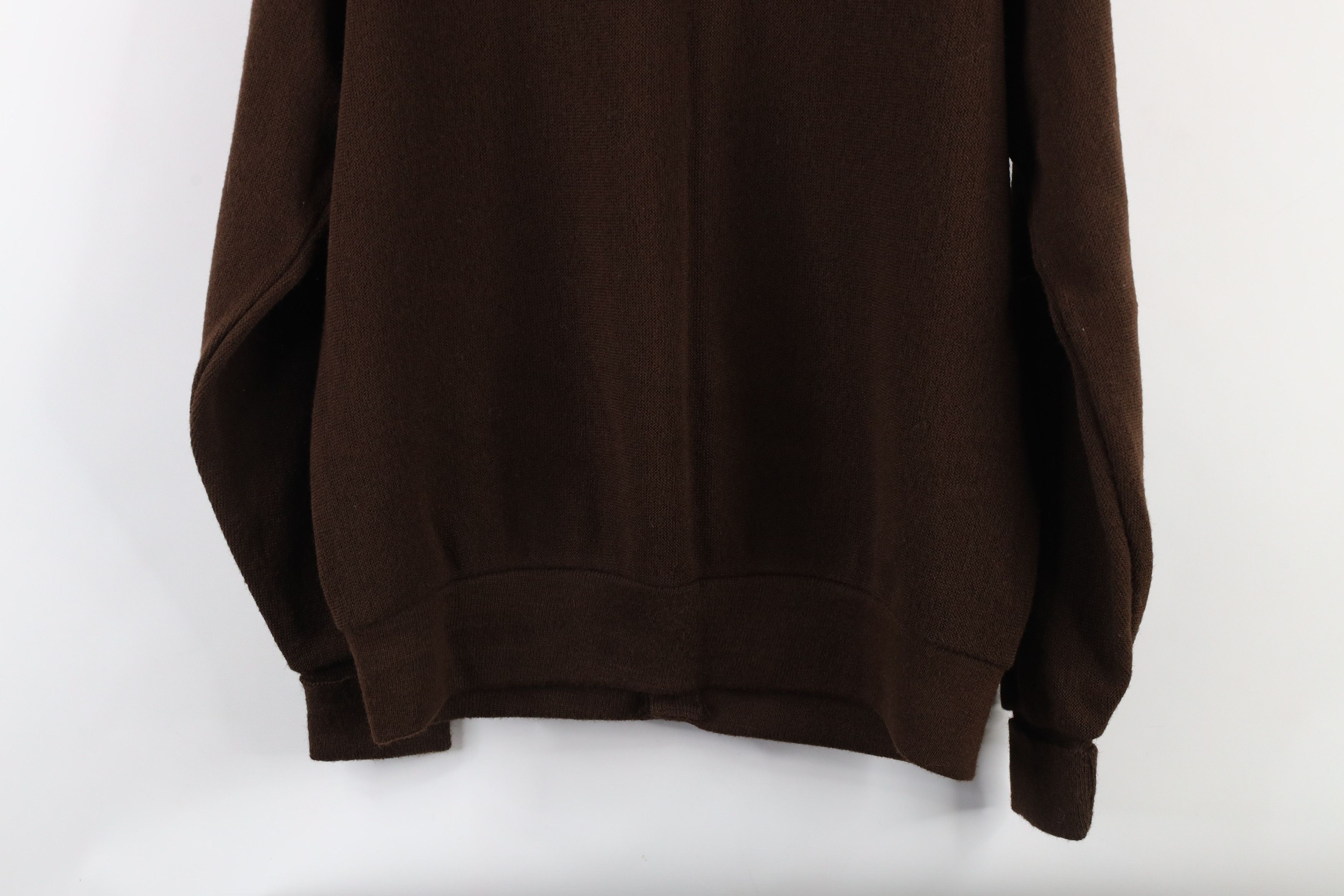 Vintage Vintage 60s 70s Streetwear Knit Cardigan Sweater Brown USA Size US M / EU 48-50 / 2 - 10 Thumbnail