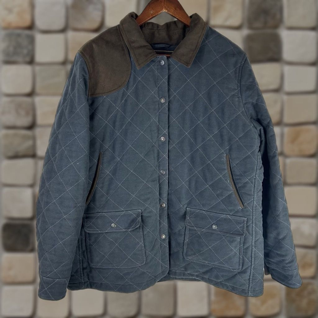 Vintage VINTAGE LL Bean Gore Tex Snap Button Quilted Insulated Wool Lined Zip Jacket Womens XL Size XL / US 12-14 / IT 48-50 - 1 Thumbnail