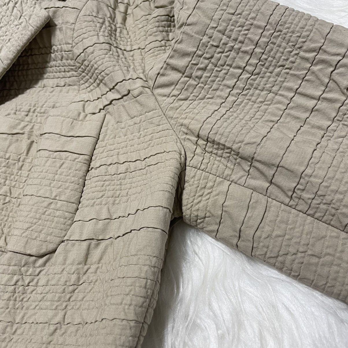 Prada Prada 3D Art Design 4B Tailored Jacket 42 Beige PRADA Size M / US 6-8 / IT 42-44 - 11 Thumbnail