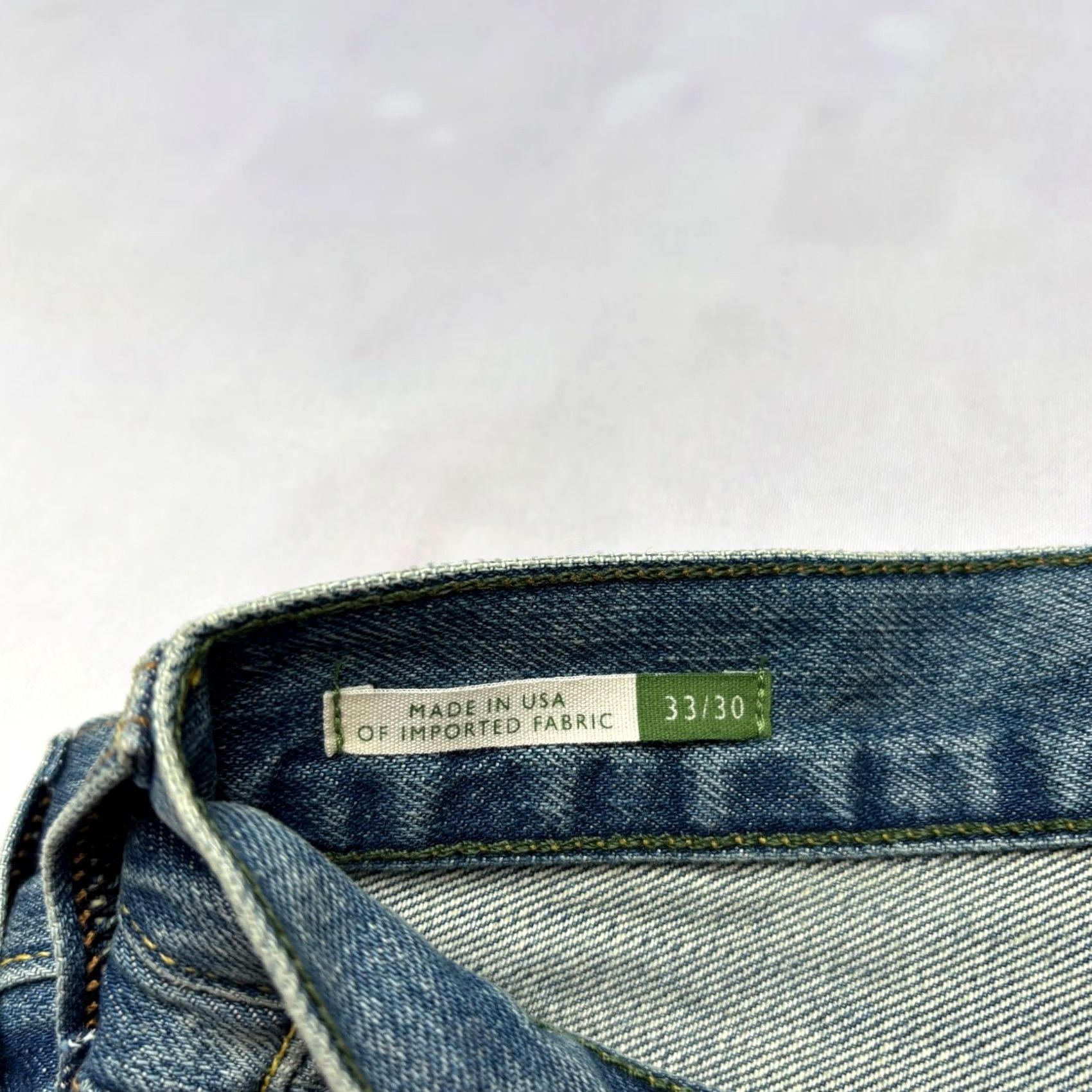 Sid Mashburn Sid Mashburn Jeans Straight Slim 33x30 Made in USA Mens Blue Size US 33 - 3 Thumbnail