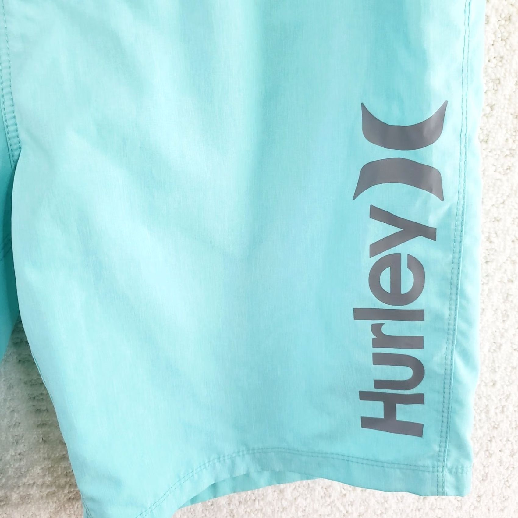Hurley Hurley Board Shorts Mens 34 Blue Aqua Quick Dry Pocket Surf Beach Laundry Lightweight Pocket Back Drawstring Regular 34 Mens Size US 34 / EU 50 - 6 Thumbnail