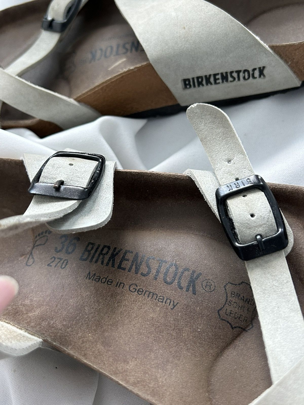 Birkenstock Birkenstock Suede Gray Leather Streetwear Sandals Size US 6 / IT 36 - 10 Thumbnail