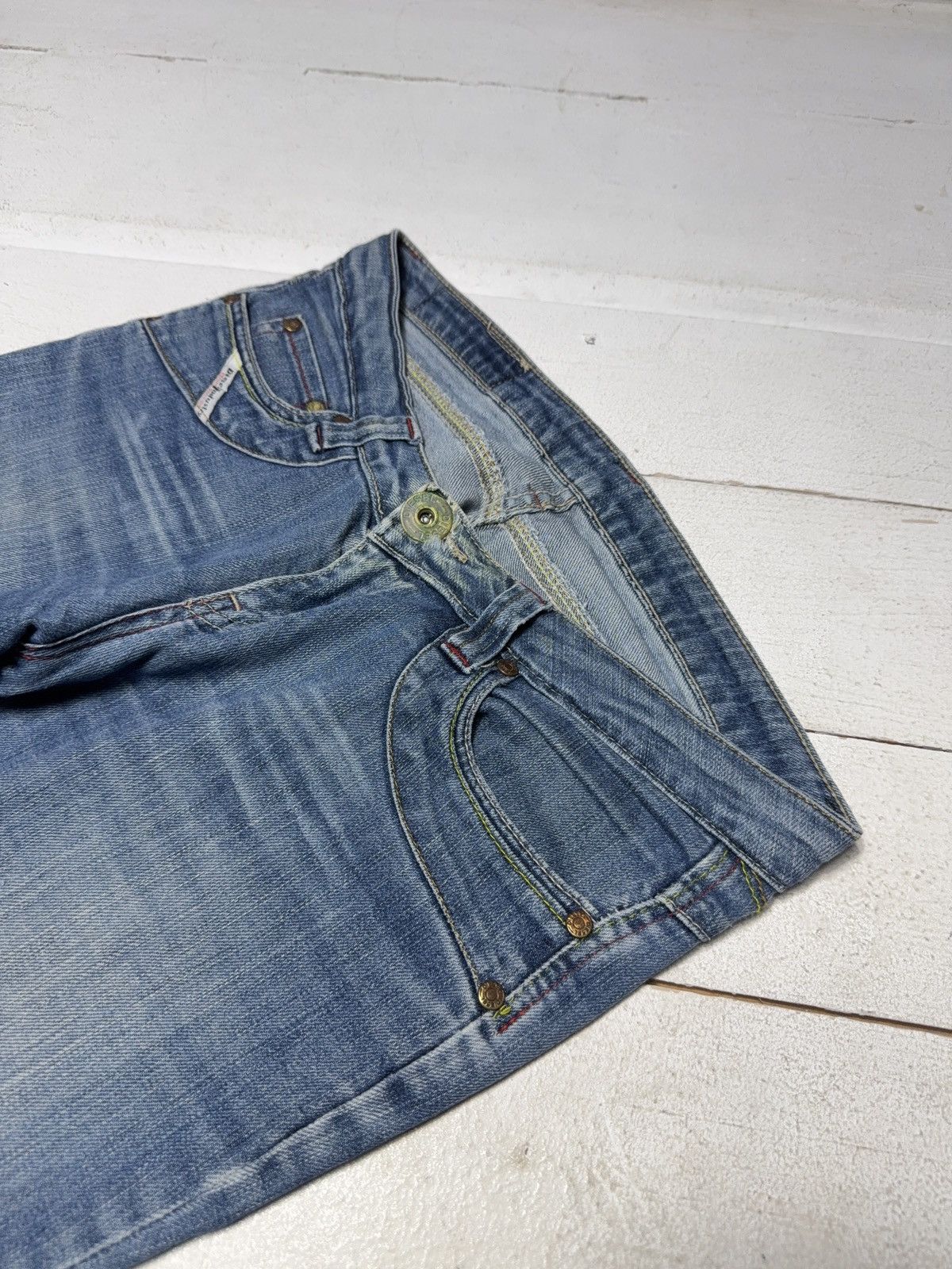 Diesel 90s Retro Y2K Diesel Industry Y2K Bootcut Flared Jeans Denim Size 30" / US 8 / IT 44 - 7 Thumbnail