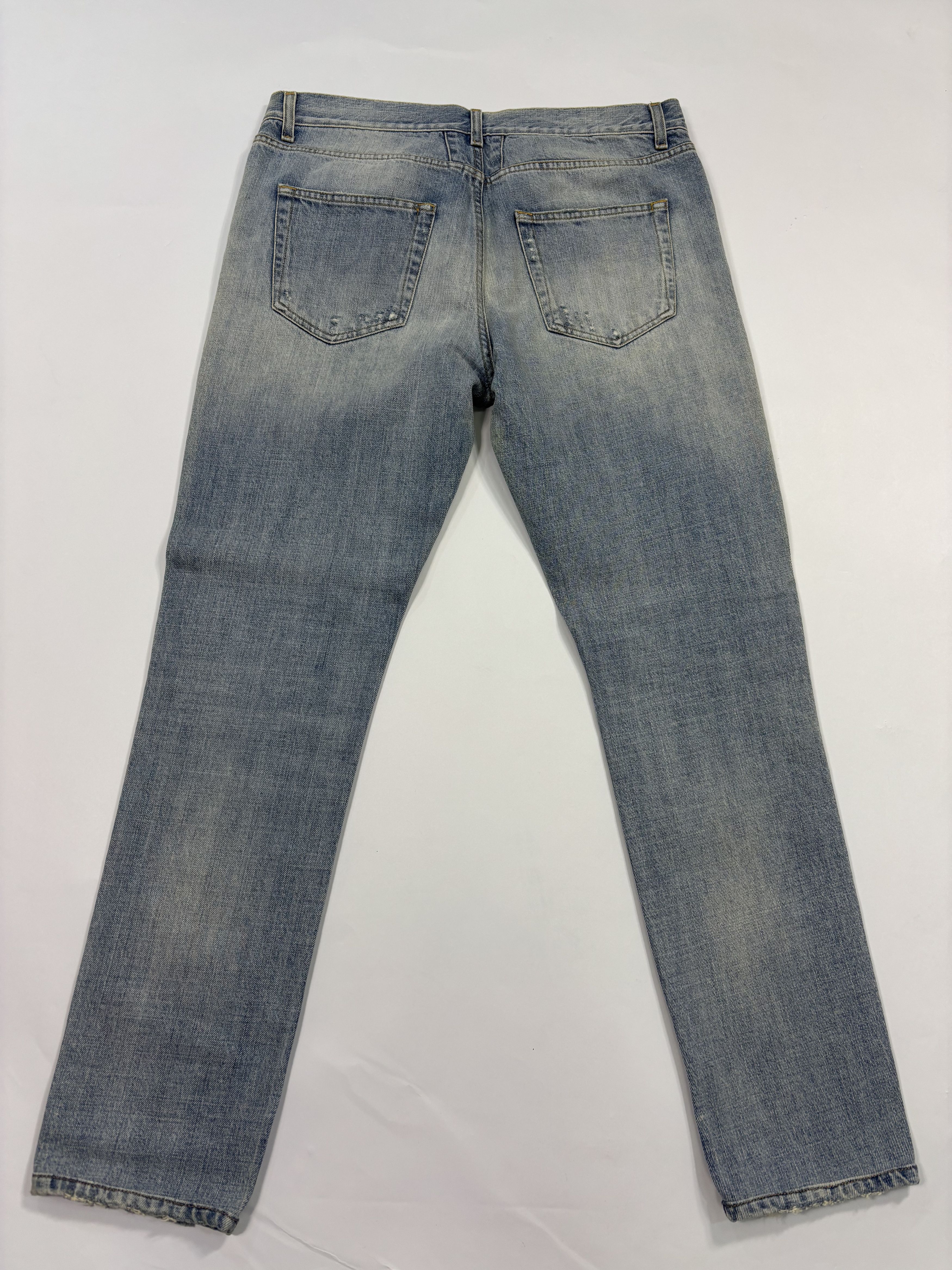 Saint Laurent Paris Saint Laurent Distressed Denim Size US 32 / EU 48 - 4 Thumbnail