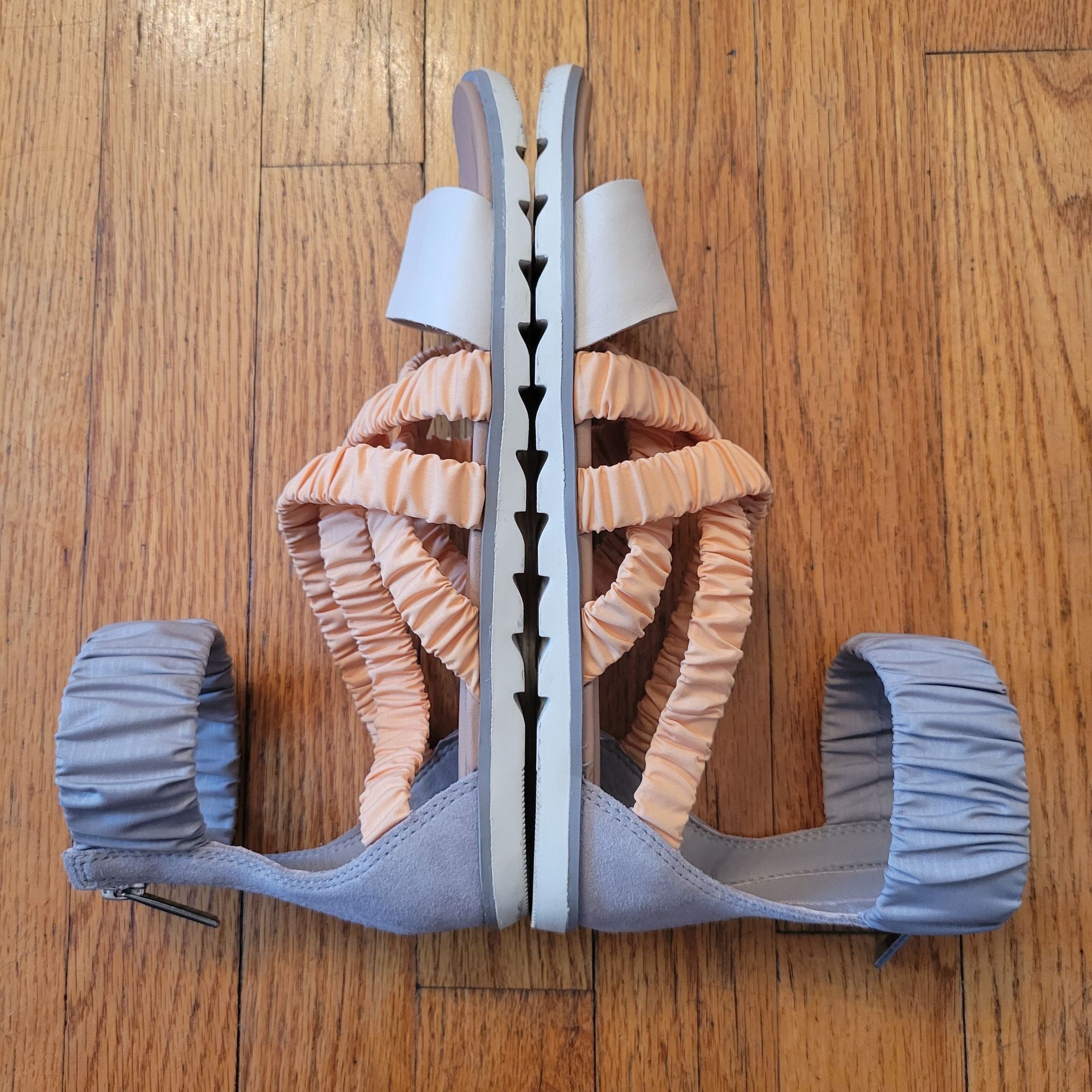 SOREL Sorel 7 ELLA II Ankle Strap Orange Grey Summer Sandals Flat Size US 7 / IT 37 - 8 Thumbnail