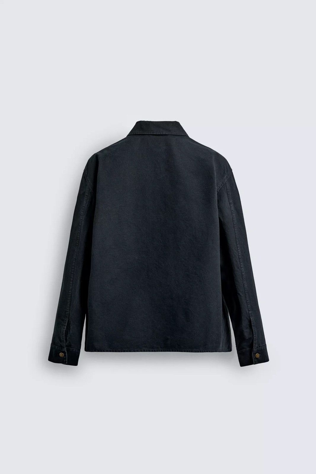 Zara CANVAS OVERSHIRT WITH POCKET Size US L / EU 52-54 / 3 - 2 Thumbnail