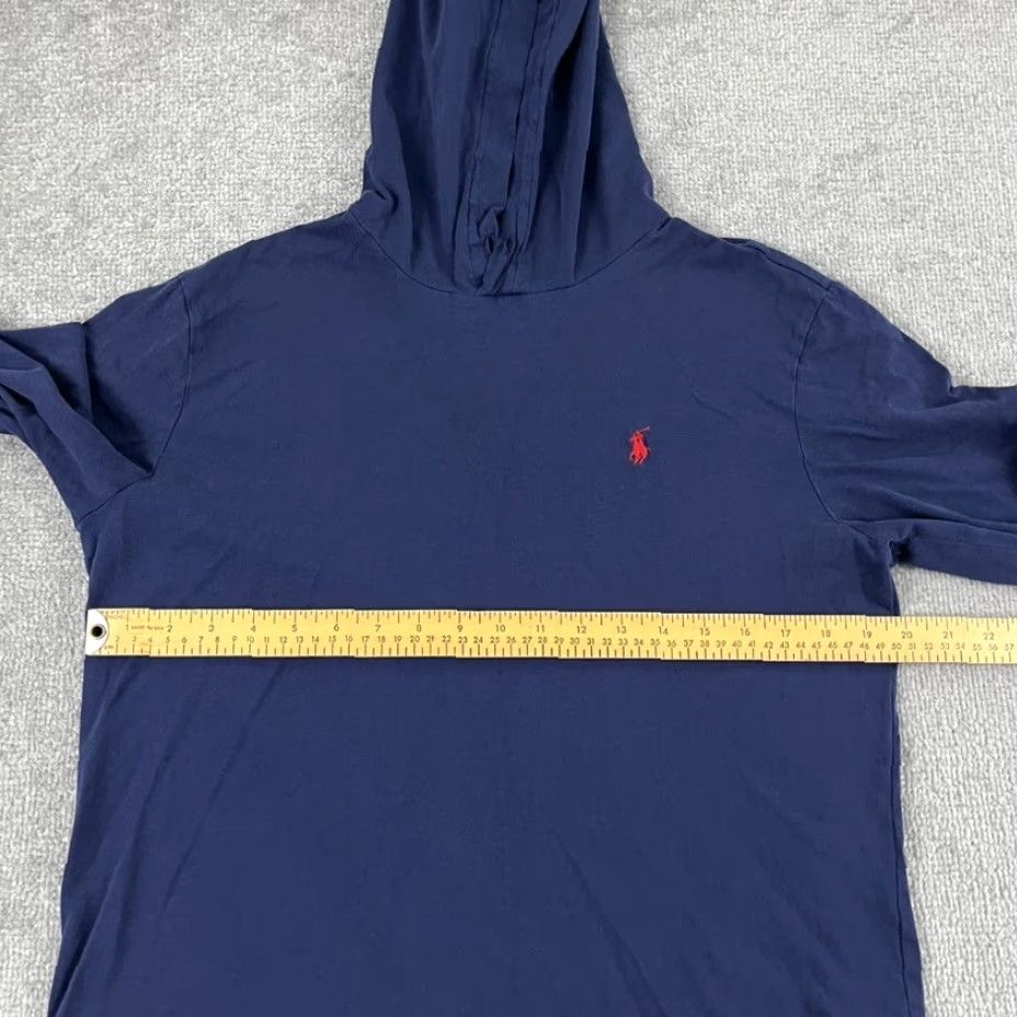 Polo Ralph Lauren POLO RALPH LAUREN Hoodie Mens Medium Blue Lightweight Pullover Jacket Small Pony Size US M / EU 48-50 / 2 - 5 Thumbnail