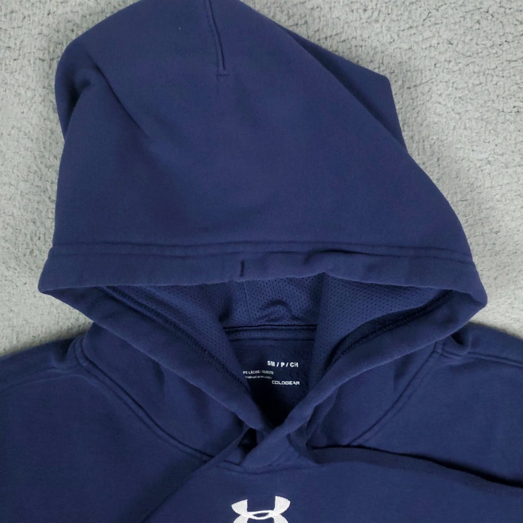 Under Armour Under Armour Hoodie Pullover Blue ColdGear Adult Small Regular Fit Logo | Unisex Sports Knit Sweatshirt Size US S / EU 44-46 / 1 - 2 Thumbnail