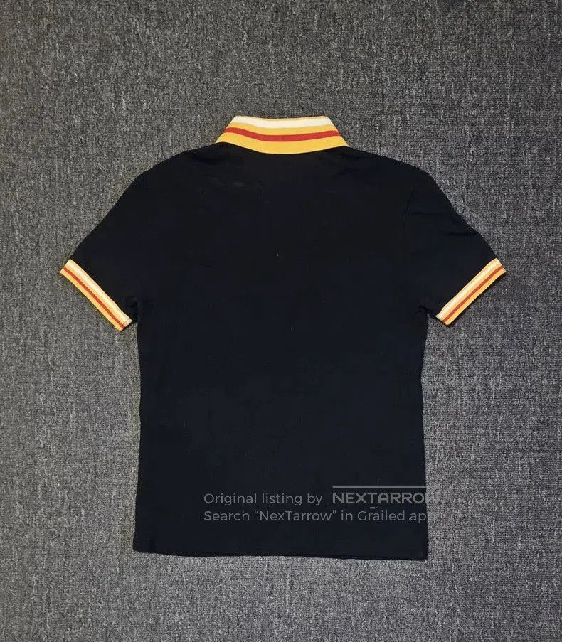 Gucci Gucci Black Polo Shirt with Striped Collar. Size US XS / EU 42 / 0 - 4 Thumbnail
