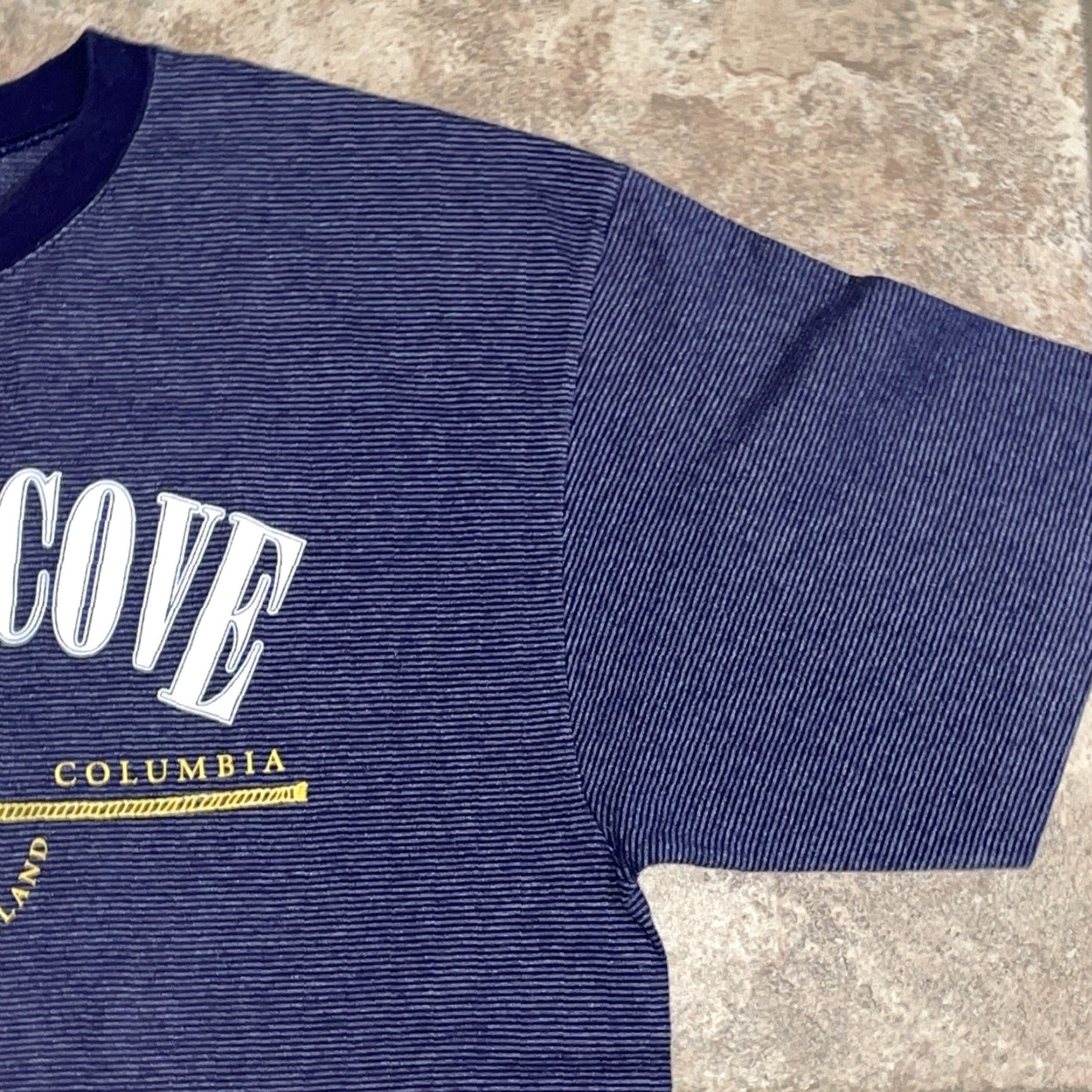 Vintage VINTAGE BELTON T-Shirt Men XL USA Layoon Cove BC Graphic Tee Single Stitch Blue | Belton Layoon Cove BC | USA Men XL Size US XL / EU 56 / 4 - 3 Thumbnail