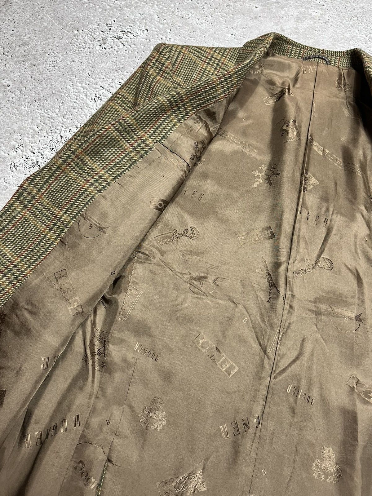 Bogner Bogner Wool Plaid Blazer Jacket Brown Green Check Size 48 Size 38R - 9 Thumbnail