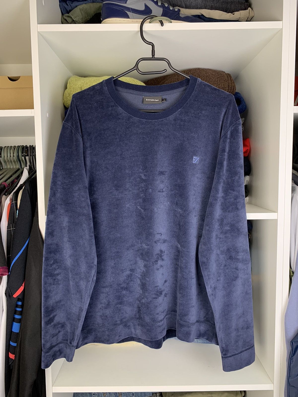 Ermenegildo Zegna Ermenegildo Zegna Velour Sweatshirt Size US S / EU 44-46 / 1 - 15 Thumbnail