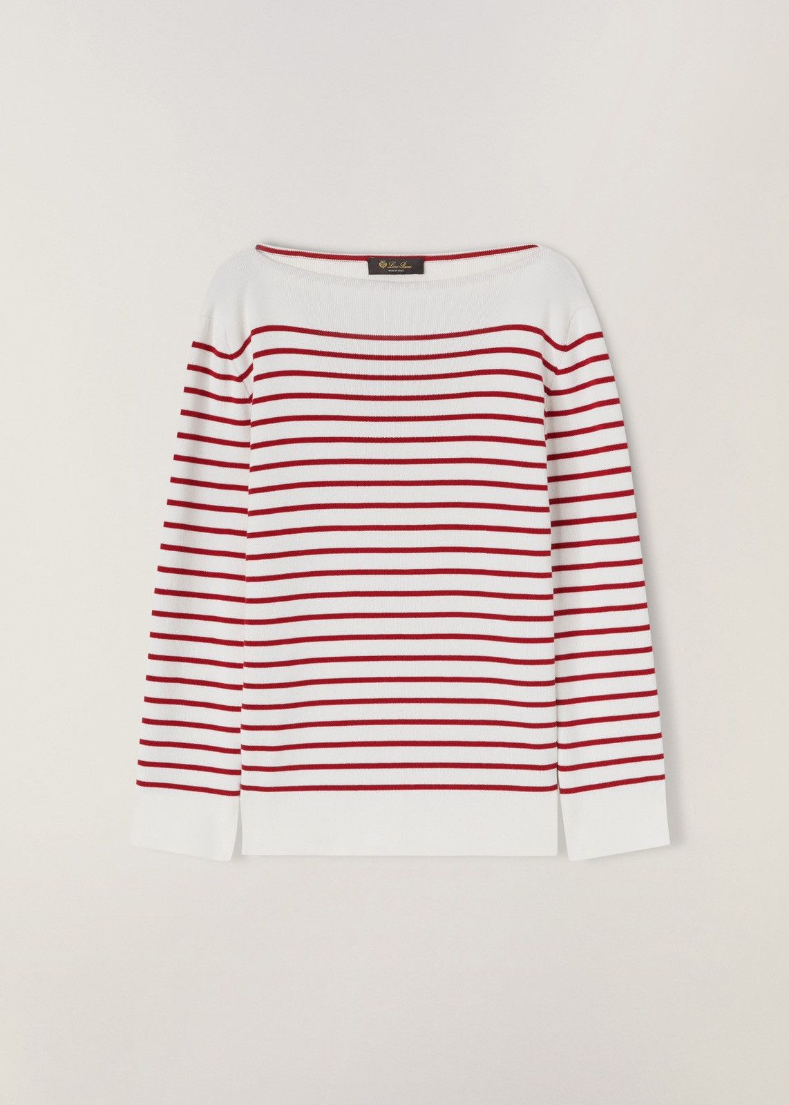 o1srvl11e0424 Sweater in White & Red