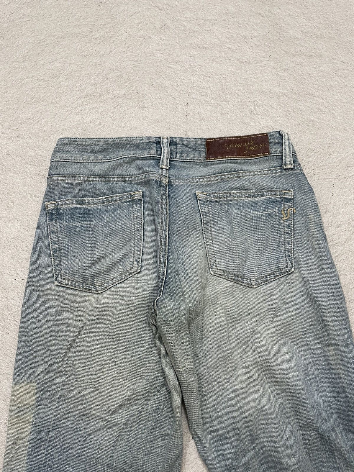 Maison Margiela 2000s Diesel Flare Denim Bootcut Distressed Blue Jeans Y2K Size 27" / US 4 / IT 40 - 10 Thumbnail