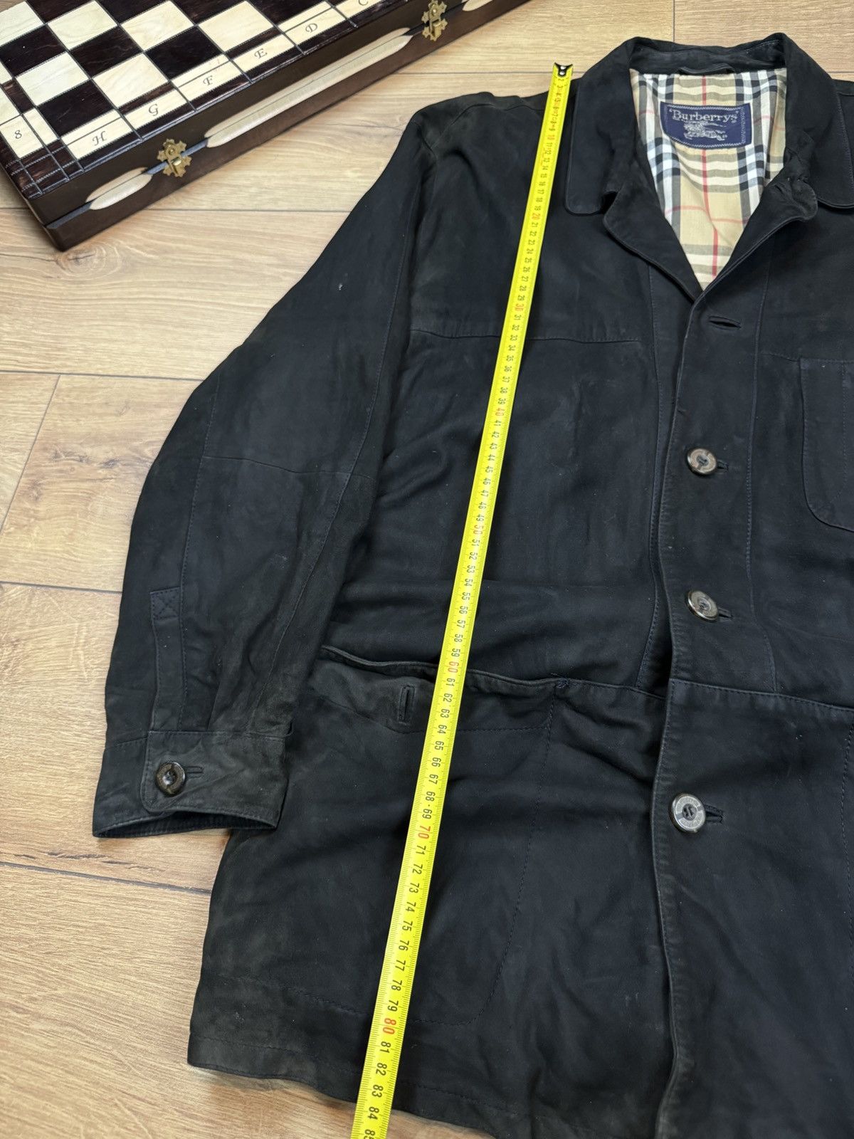 Burberry Vintage leather jacket Burberry original luxury casual item Size US XL / EU 56 / 4 - 8 Thumbnail