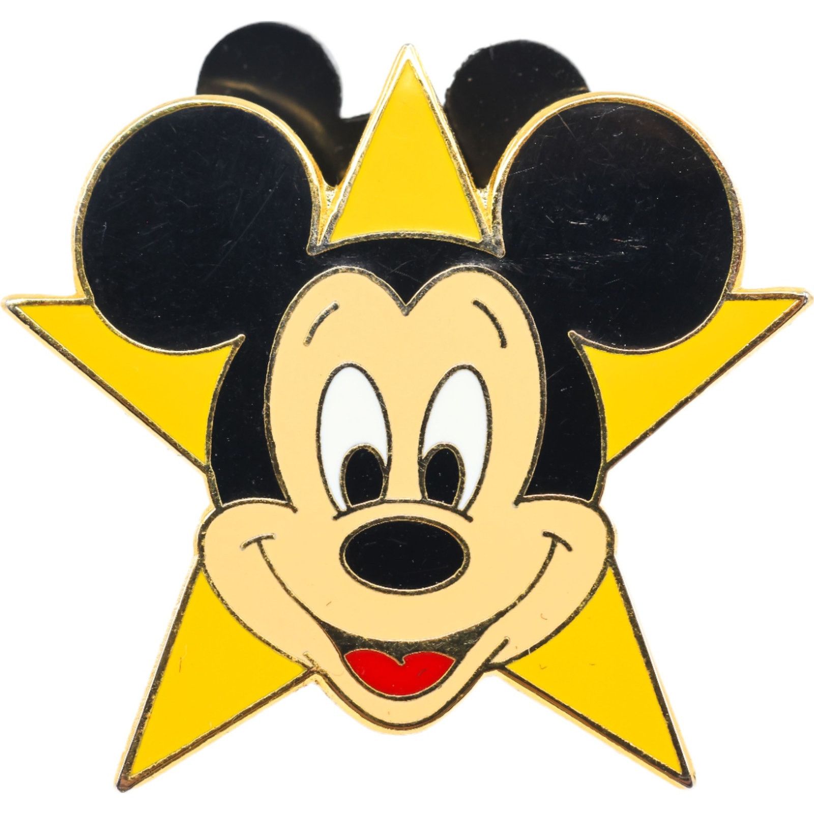 Disney Disney Mickey Mouse Head on Yellow Star Hollywood 2002 Pin Size ONE SIZE - 1 Thumbnail