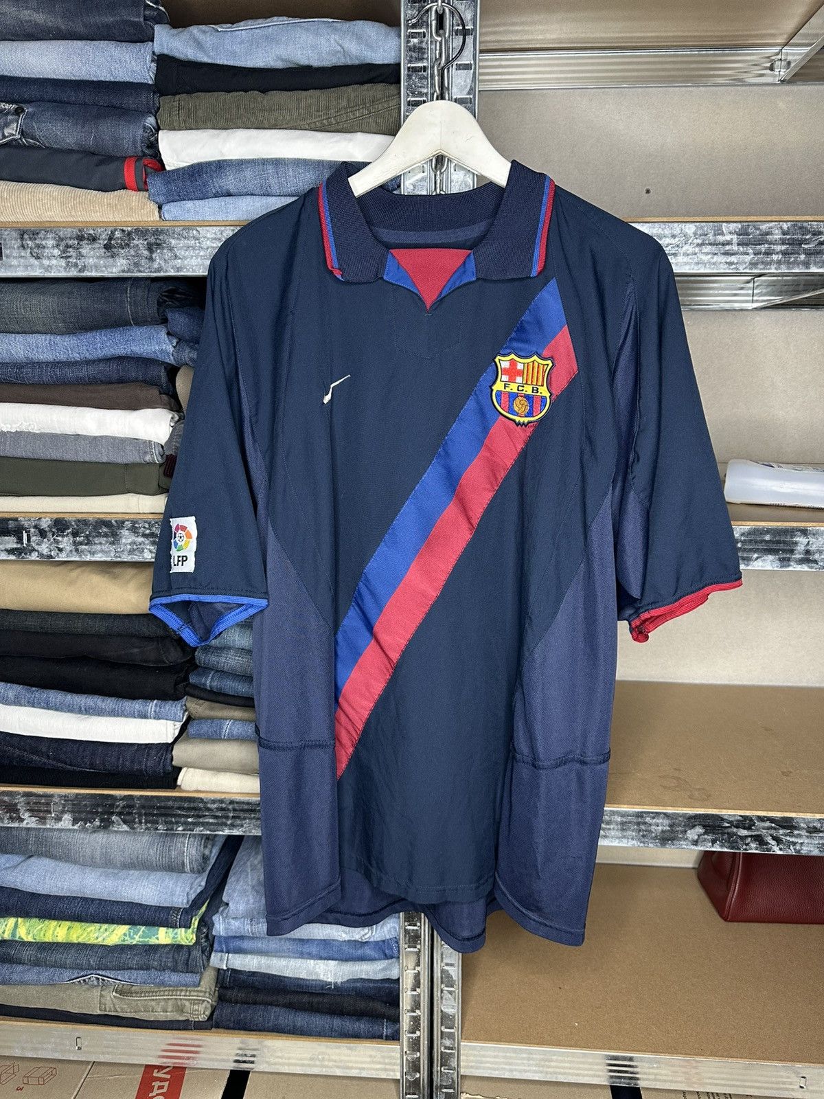 #17 Mendieta Barcelona 2002/03/04 Nike Jersey Football Shirt