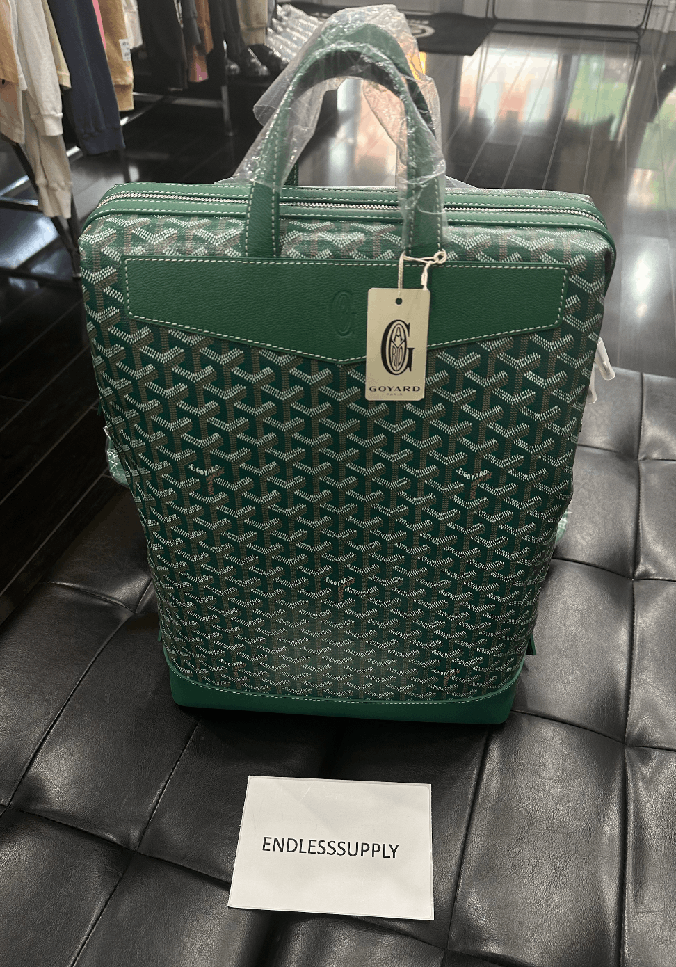 Goyard 'Cisalpin' Green Backpack – Showroom LA
