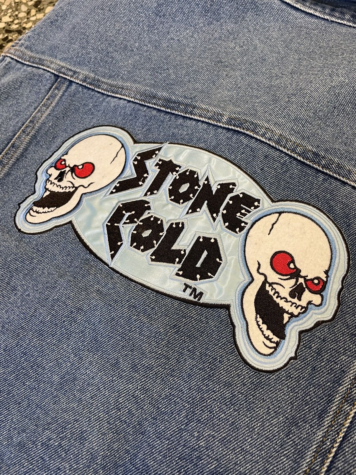 WWF Vntage Stone Cold Steve Austin Jeans vest WWF Attitude 1999 Size US L / EU 52-54 / 3 - 14 Thumbnail