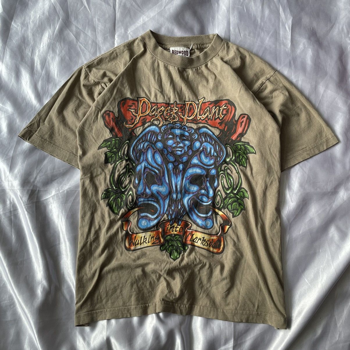 Band Tees × Vintage 1998 Page and Plant Shirt Led Zeppelin Travis