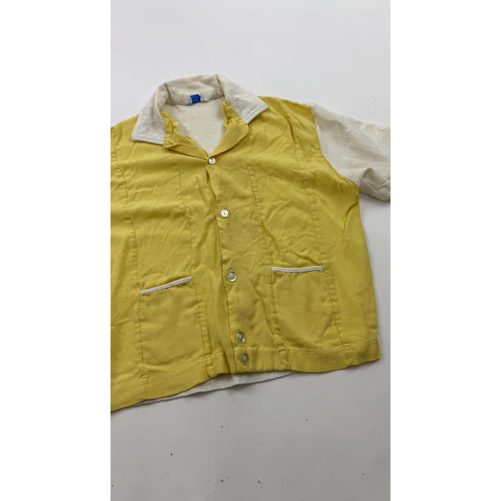 Vintage VINTAGE Penney's Casuals Shirt Womens Medium Yellow White Camp 50s Size M / US 6-8 / IT 42-44 - 2 Thumbnail