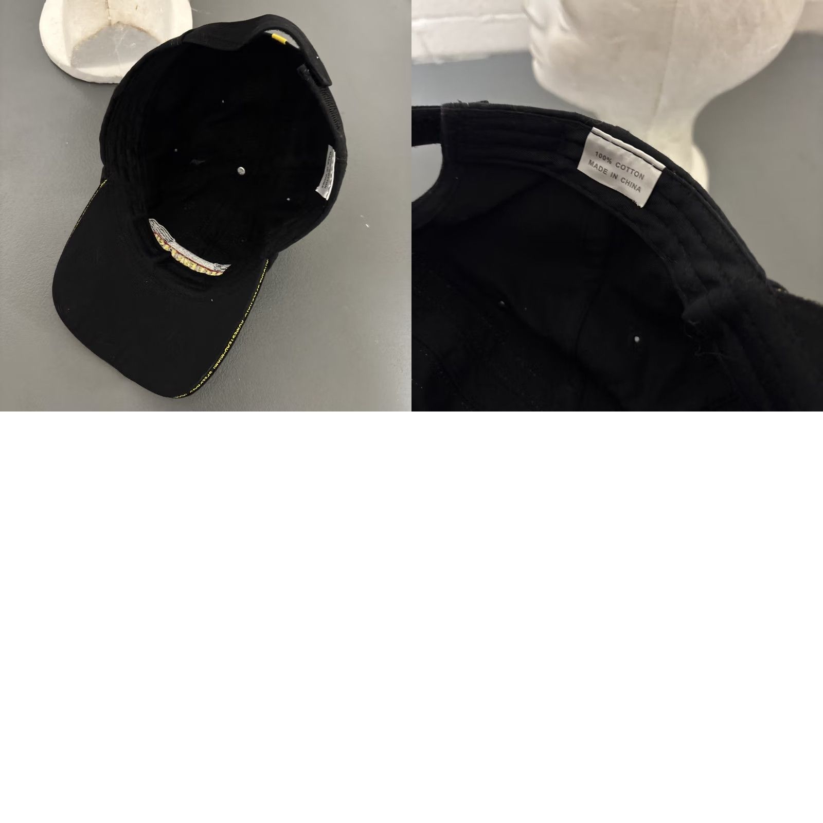 NASCAR NASCAR Florida Lottery Race for the Cash Promotional Strapback Cap Adult Size Adjustable Black Cotton Baseball Hat Mens Size ONE SIZE - 8 Thumbnail