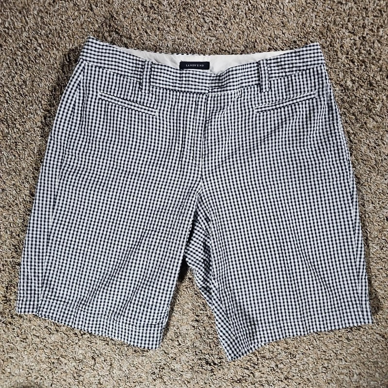 Lands' End Lands End Fit 2 Sz 8 Checkered Shorts Size 30" / US 8 / IT 44 - 1 Thumbnail