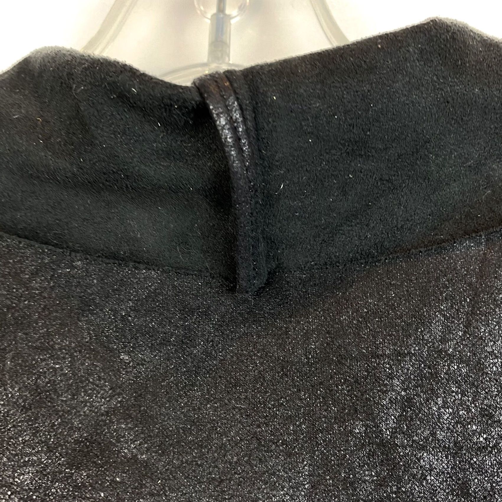 Vintage Love Tree Jacket Womens S Faux Suede Black Zip Lightweight Size S / US 4 / IT 40 - 5 Thumbnail