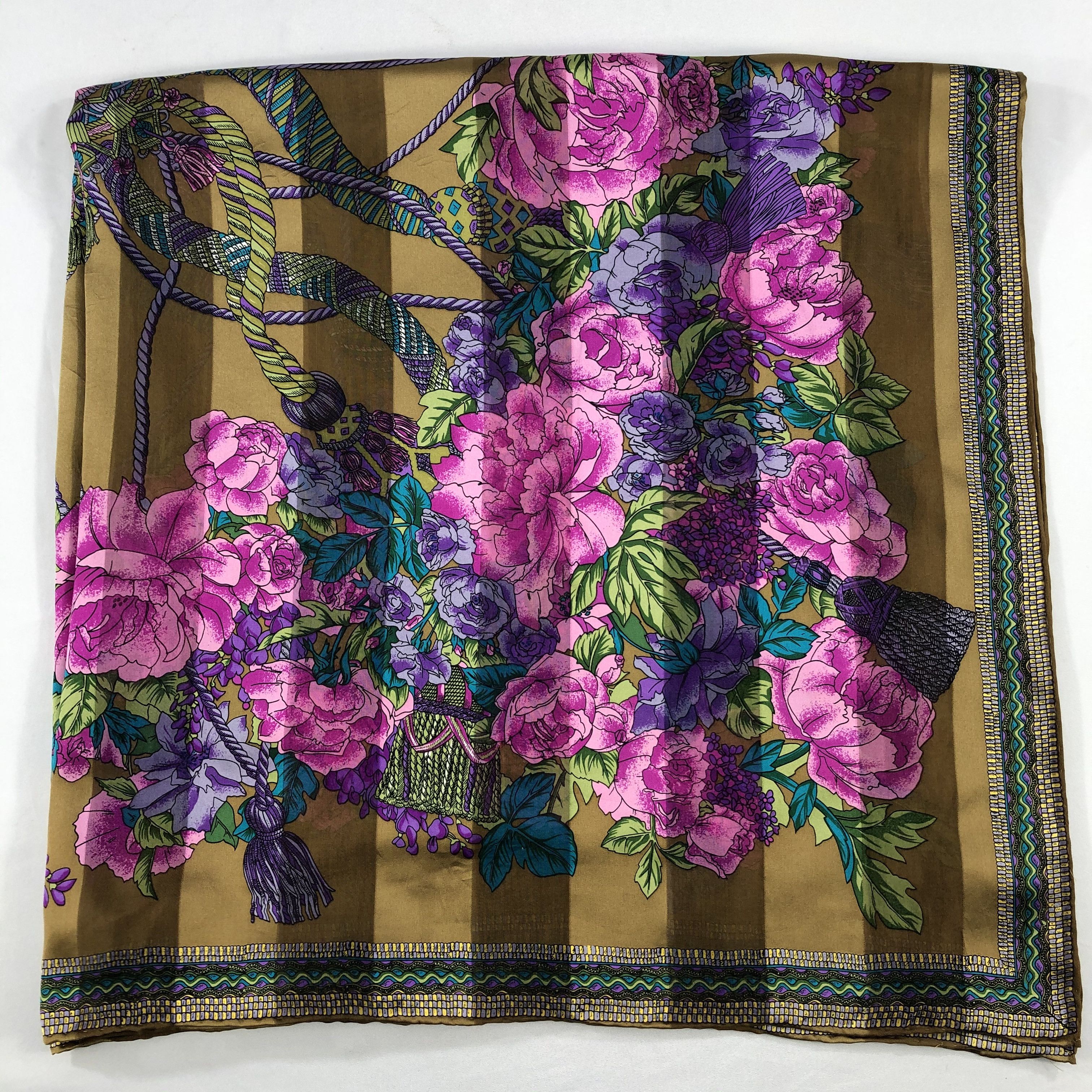 Vintage Vintage Silk Scarf Size ONE SIZE - 2 Thumbnail