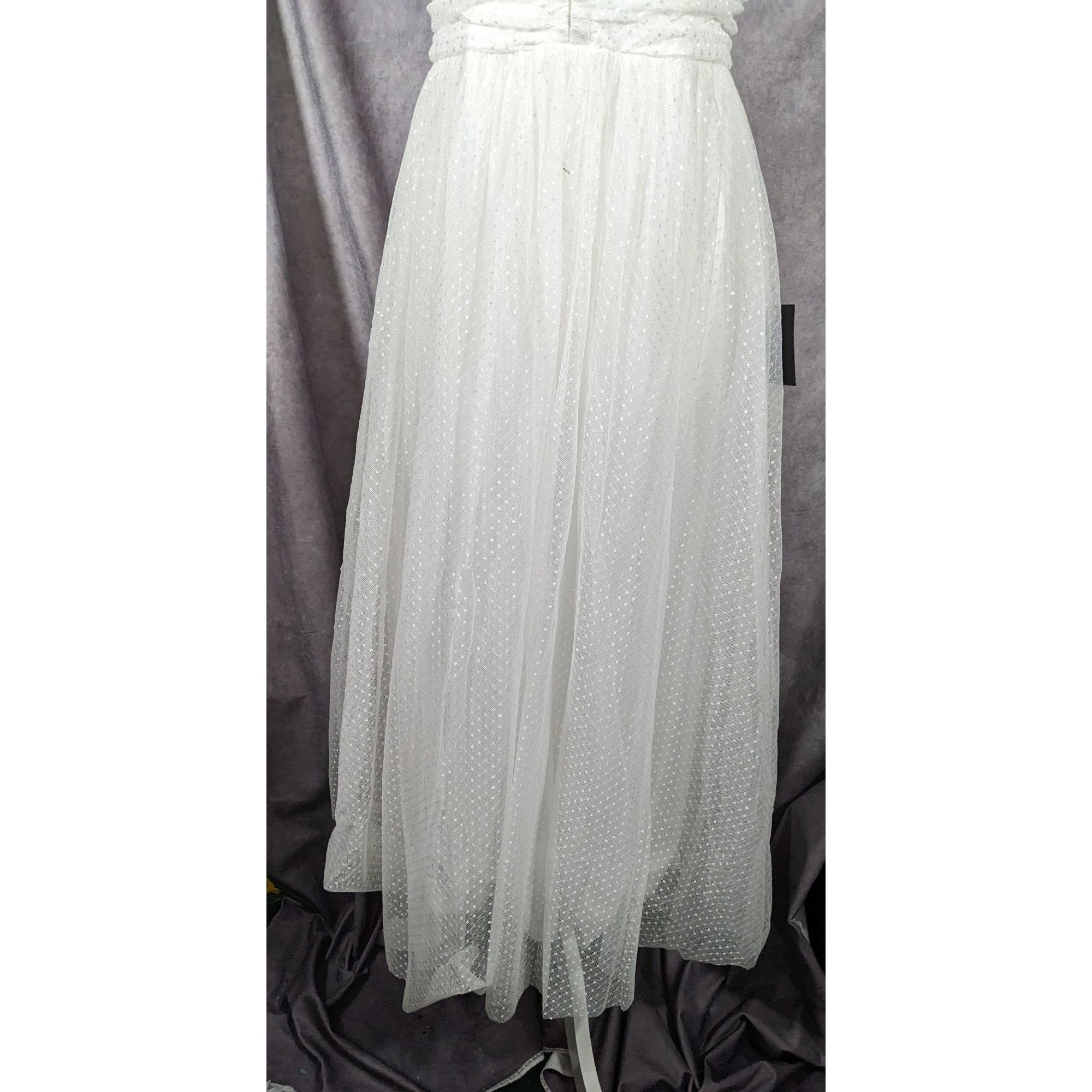 Lulus Lulus Regal Radiance Whimsical White Tiered Bustier Dress Si Size XL / US 12-14 / IT 48-50 - 9 Thumbnail