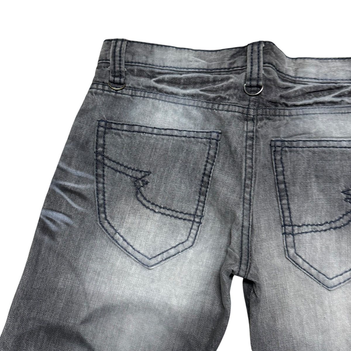 semanticdesign Semantic Design Whiskered Denim Flare Jeans Size US 32 / EU 48 - 10 Thumbnail