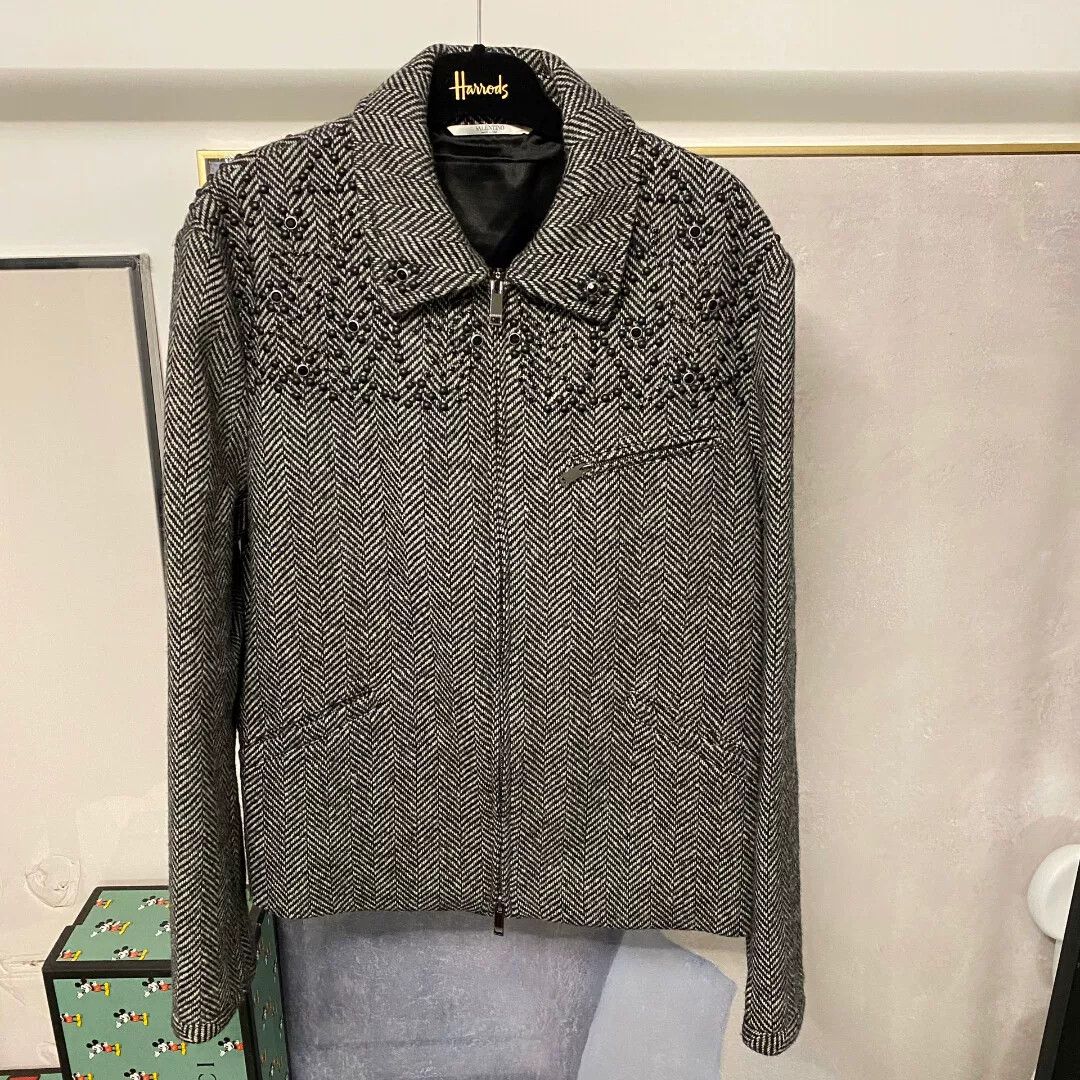 Valentino Valentino Wool Rivet Jacket Size US S / EU 44-46 / 1 - 1 Thumbnail