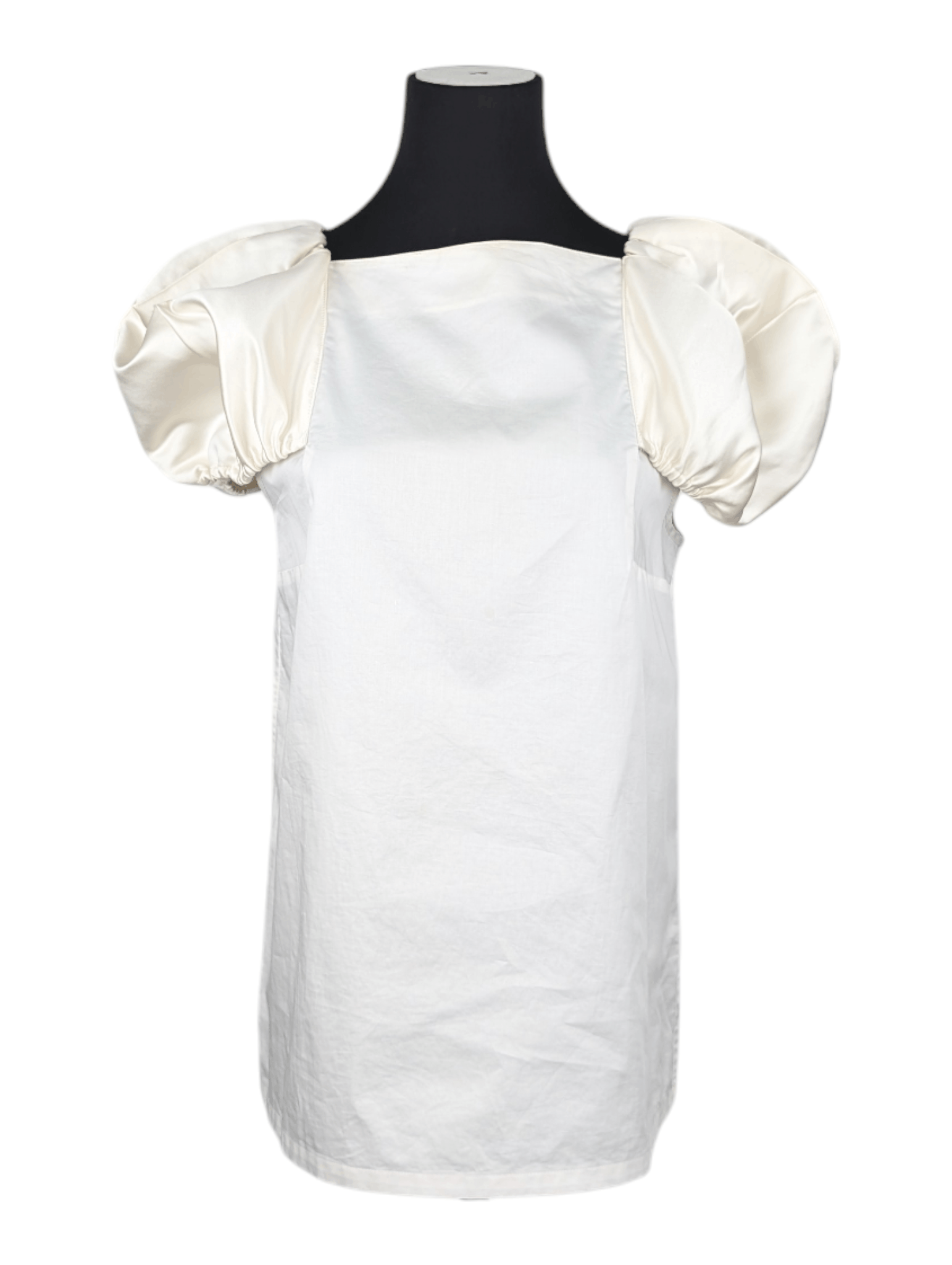 Tibi Tibi White Top With Puff Shoulders Size XS / US 0-2 / IT 36-38 - 1 Thumbnail