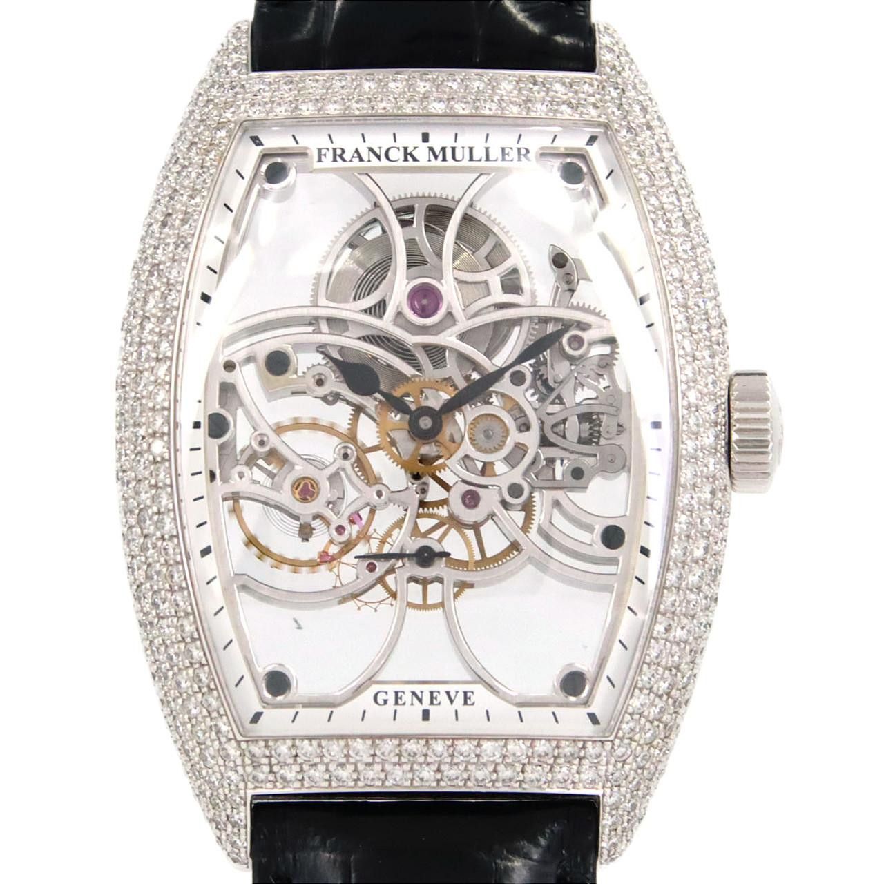 Other Other Franck Muller Vanguard 7 Days Power Reserve Skeleton White Gold Calfskin Other 8880BS6SQTD DUTY FREE for USA Size ONE SIZE - 1 Thumbnail